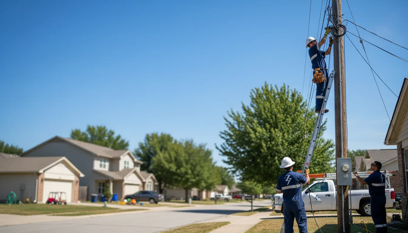 Residential electrician providing installation services in Britt, MN